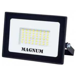 Прожектор світлодіодний 50Вт чорний 6500К IP65 slim FL12 ECO LED, Magnum