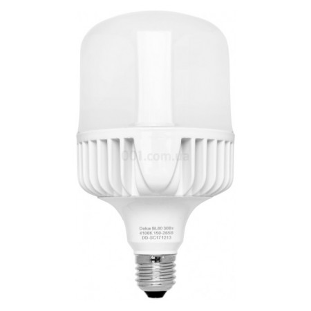 Світлодіодна (LED) лампа високопотужна BL80 30Вт E27 4000K, Delux