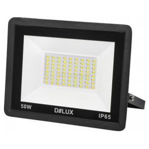 Прожектор світлодіодний 50Вт 6500K IP65 чорний FMI 11 LED, Delux