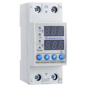 Реле контролю напруги та струму RKV 2P 63А, АСКО-УКРЕМ