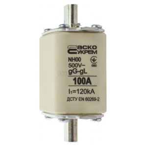 Плавка вставка запобіжника NH00 100A gG, АСКО-УКРЕМ