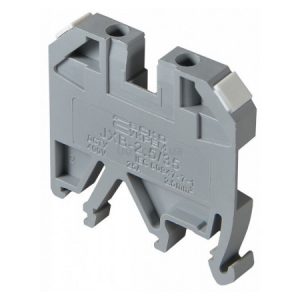 Гвинтовий контактний затискач JXB 10/35 на DIN-рейку сірий, АСКО-УКРЕМ