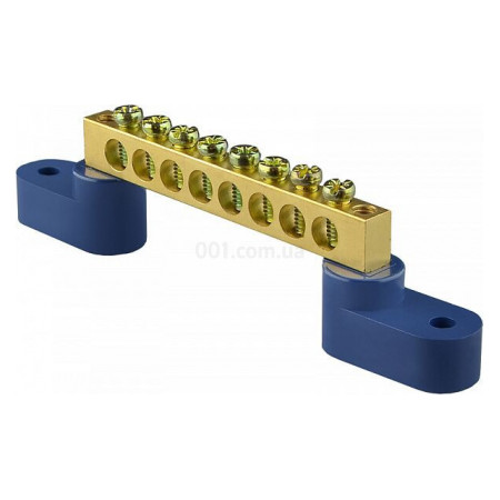 Шина нульова ВС-1А з кутовими ізоляторами 8 отворів, АСКО-УКРЕМ