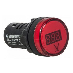 Вольтметр цифровий AD22-22 DVM 5-30В DC червоний, АСКО-УКРЕМ