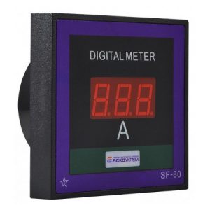 Амперметр 30А (AС) цифровий 80×80 мм (ЦА-8 LB) прямого включення, АСКО-УКРЕМ