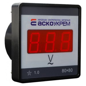 Вольтметр цифровий 80-500В (АС) 80×80 мм (ЦВ-8 LBN), АСКО-УКРЕМ