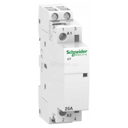 Контактор модульний iCT 25A 2НВ 220В, Schneider Electric