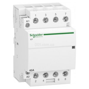 Контактор модульний iCT 40A 4НВ 220/240В, Schneider Electric