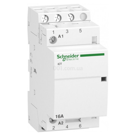 Контактор модульний iCT 16A 3НВ 220/240В, Schneider Electric