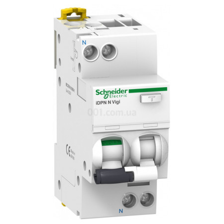 Диференційний автоматичний вимикач iDPN N VIGI 1P+N 6A 30мА (х-ка B) тип AC, Schneider Electric