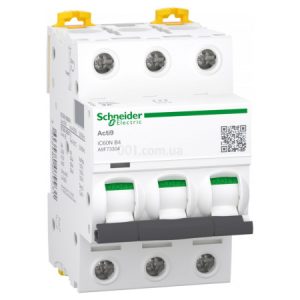 Автоматичний вимикач iC60N 3P 4 А хар-ка B, Schneider Electric