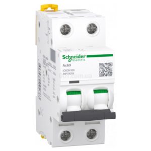 Автоматичний вимикач iC60N 2P 6 А хар-ка B, Schneider Electric