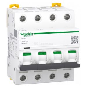 Автоматичний вимикач iC60N 4P 32 А хар-ка C, Schneider Electric