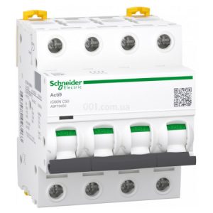 Автоматичний вимикач iC60N 4P 50 А хар-ка C, Schneider Electric