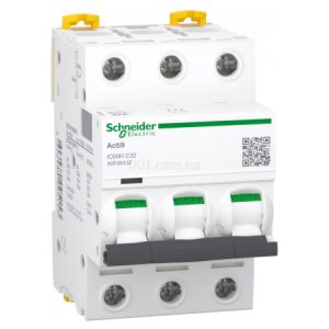 Автоматичний вимикач iC60H 3P 32 А хар-ка C, Schneider Electric