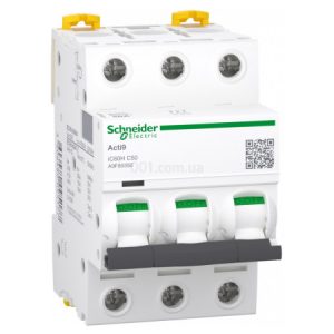 Автоматичний вимикач iC60H 3P 50 А хар-ка C, Schneider Electric