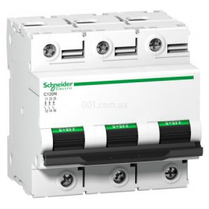 Автоматичний вимикач C120N 3P 100 А хар-ка C, Schneider Electric