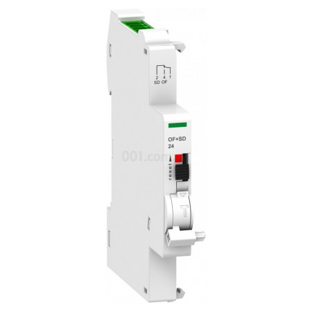 Контакт додатковий стану+сигналізації OF+SD24 1НВ+1НЗ, Schneider Electric