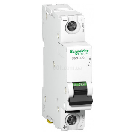 Автоматичний вимикач C60H-DC =250В 20А 1Р хар-ка C, Schneider Electric