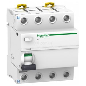 Диференційний вимикач (ПЗВ) iID 4P 40A 30мА тип AC, Schneider Electric