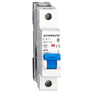 Модульний автоматичний вимикач AMPARO 1P 4А 6кА х-ка C, SCHRACK (Австрія)