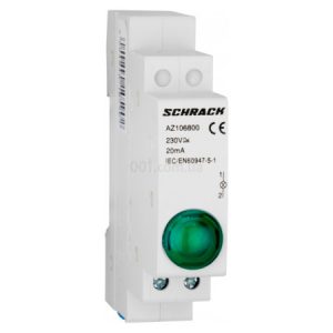 Індикатор модульний LED зелений 230В AC, SCHRACK (Австрія)