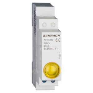 Індикатор модульний LED жовтий 230В AC, SCHRACK (Австрія)