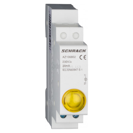 Індикатор модульний LED жовтий 230В AC, SCHRACK (Австрія)