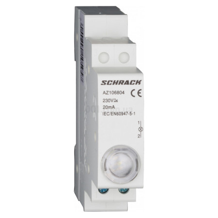 Індикатор модульний LED білий 230В AC, SCHRACK (Австрія)