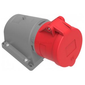 Розетка силова стаціонарна кутова 3P+N+PE 16А 380В IP44, Bemis