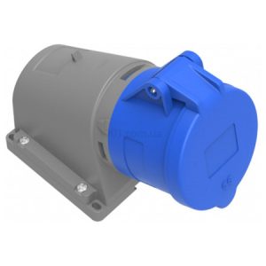 Розетка силова стаціонарна кутова 2P+PE 32А 220В IP44, Bemis