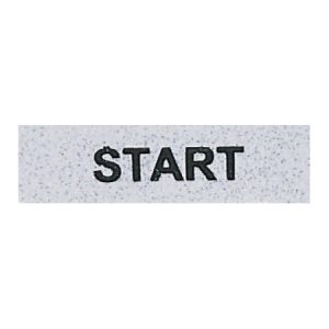 Табличка "START" 8мм, EMAS