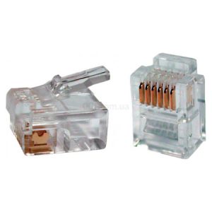 Роз'єм RJ12 UTP для кабелю кат.3 6P4C, ITK