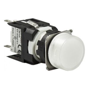 Світлосигнальна арматура LED 12-24V AC/DC кругла біла, EMAS