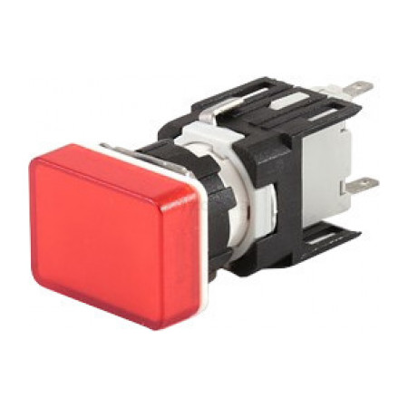 Світлосигнальна арматура LED 12-24V AC/DC прямокутна червона, EMAS