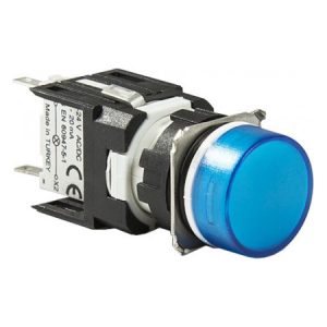 Світлосигнальна арматура LED 12-24V AC/DC кругла синя, EMAS