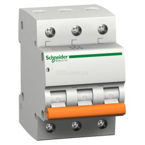 Автоматичний вимикач ВА63 3P 10 А хар-ка C, Schneider Electric
