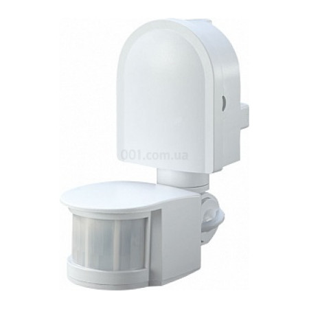 Датчик руху e.sensor.pir.10F.white білий, кут огляду 180°, дальність 5-12 м, IP44, E.NEXT