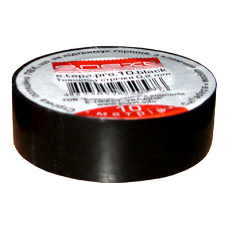 Ізострічка 0,2×19 мм чорна (20 м) e.tape.pro.20.black, E.NEXT