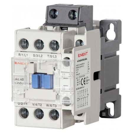 Контактор e.industrial.ukc.40.24, 40 А 24 В/AC 1НВ+1НЗ, E.NEXT