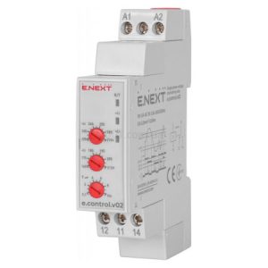 Реле контролю напруги однофазне на DIN-рейку e.control.v02, E.NEXT