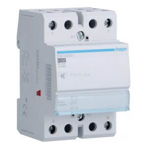 Контактор модульний безшумний ESC240S 40А 230В AC 2НВ, Hager