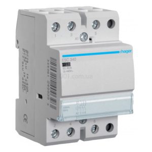 Контактор модульний ESC340 40А 230В AC 3НВ, Hager