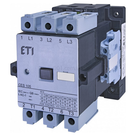 Контактор CES 105.22 230V/AC 105A 55kW AC3, ETI