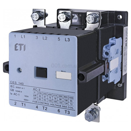 Контактор CES 140.22 230V/AC 140A 75kW AC3, ETI
