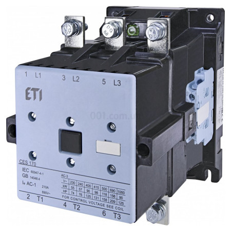 Контактор CES 170.22 230V/AC 170A 90kW AC3, ETI