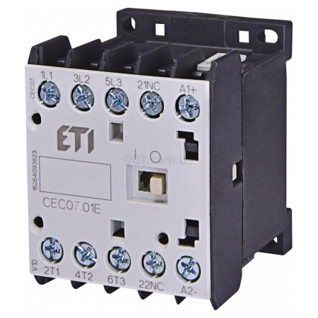 Контактор мініатюрний CEC 07.01 230V/AC 7A 3kW AC3, ETI