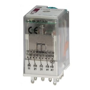 Реле електромеханічне ERM4-110DCL 4CO 110V DC (6А AC1), ETI