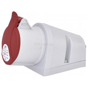 Розетка настінна EZ-3253 IP44 (32A, 400V, 3P+N+PE), ETI