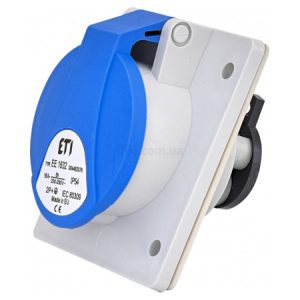 Розетка вбудовувана EE-1632 IP54 (16A, 230V, 2P+PE), ETI